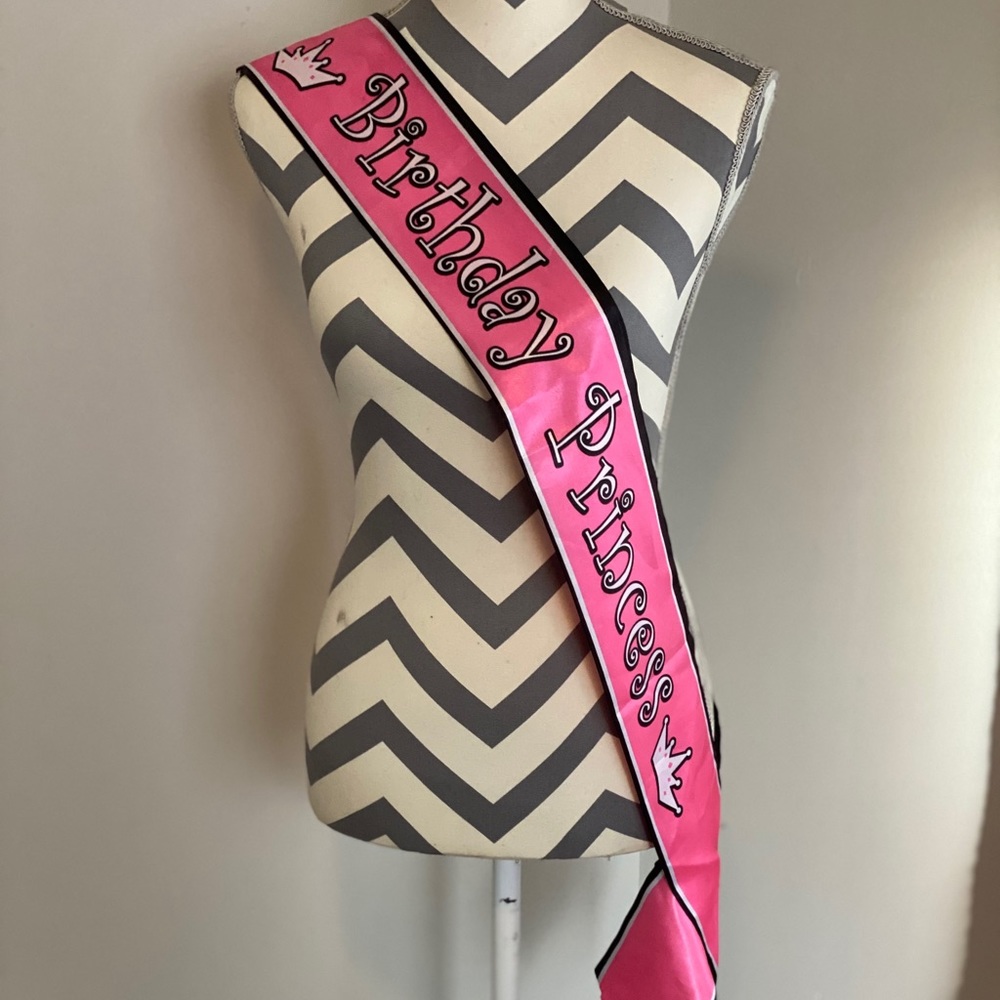 Birthday sash